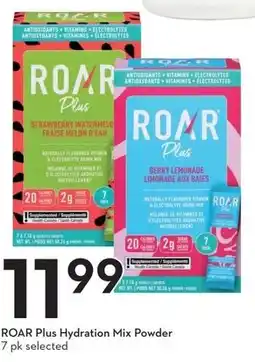 Sobeys Roar plus hydration mix powder offer