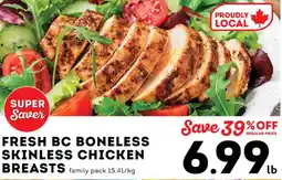 Market Place IGA Fresh bc boneless skinless chicken breasts offer