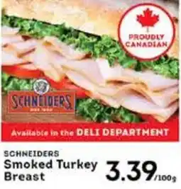 Market Place IGA Schneiders smoked turkey breast offer