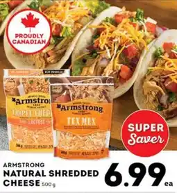Market Place IGA Armstrong natural shredded cheese offer