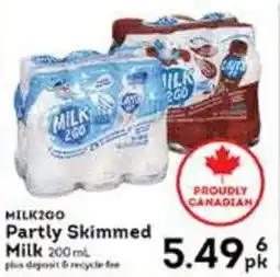Partly skimmed milk