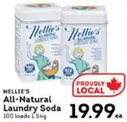 Market Place IGA Nellie's all-natural laundry soda offer
