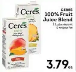 Market Place IGA Ceres 100% fruit juice blend offer