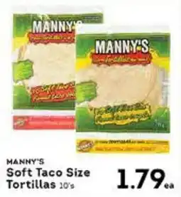 Market Place IGA Manny's soft taco size tortillas offer