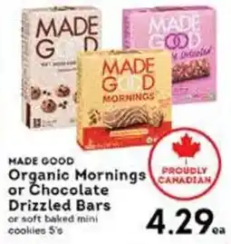 Market Place IGA Made good organic mornings or chocolate drizzled bars offer