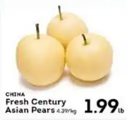 Market Place IGA China fresh century asian pears offer