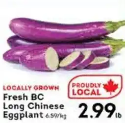 Fresh BC long chinese eggplant