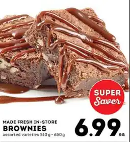 Market Place IGA Made fresh in-store brownies offer