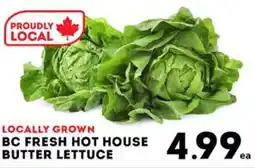 Market Place IGA BC fresh hot house butter lettuce offer