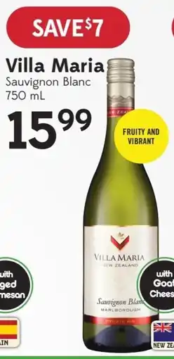 Sobeys Villa maria sauvignon blanc offer