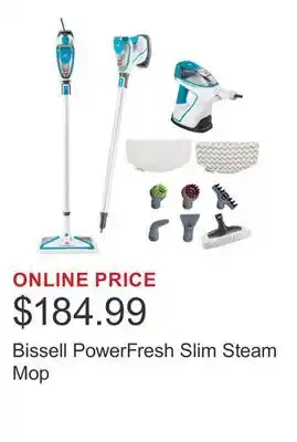 Costco Bissell PowerFresh Slim Steam Mop offer