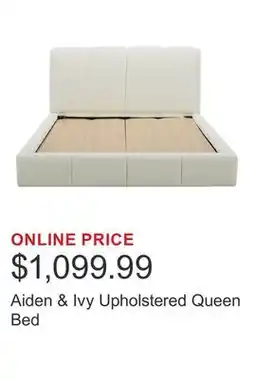 Costco Aiden & Ivy Upholstered Queen Bed offer
