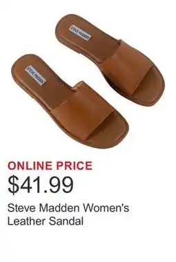 Costco Steve Madden Women's Leather Sandal offer