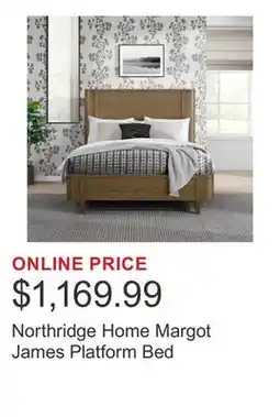 Costco Northridge Home Margot James Platform Bed offer