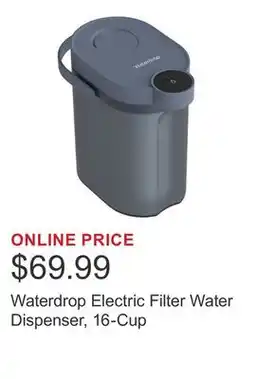 Costco Waterdrop Electric Filter Water Dispenser, 16-Cup offer