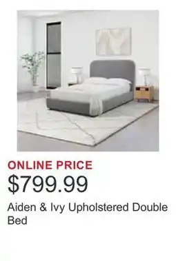 Costco Aiden & Ivy Upholstered Double Bed offer