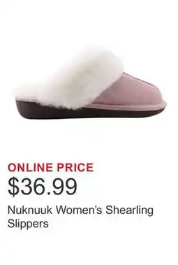 Costco Nuknuuk Women's Shearling Slippers offer