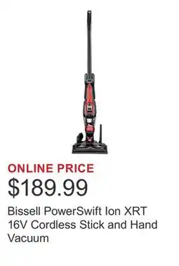 Costco Bissell PowerSwift Ion XRT 16V Cordless Stick and Hand Vacuum offer