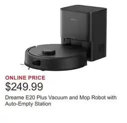 Costco Dreame E20 Plus Vacuum and Mop Robot with Auto-Empty Station offer