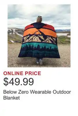 Costco Below Zero Wearable Outdoor Blanket offer
