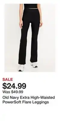 Old Navy Old Navy Extra High-Waisted PowerSoft Flare Leggings offer