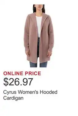 Costco Cyrus Women's Hooded Cardigan offer