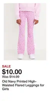Old Navy Old Navy Printed High-Waisted Flared Leggings for Girls offer