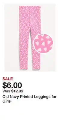 Old Navy Old Navy Printed Leggings for Girls offer