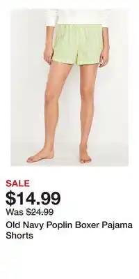 Old Navy Old Navy Poplin Boxer Pajama Shorts offer