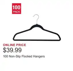 Costco 100 Non-Slip Flocked Hangers offer