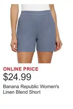 Costco Banana Republic Women's Linen Blend Short offer