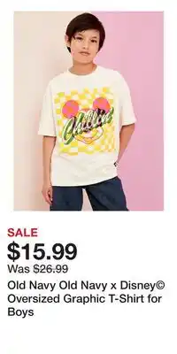 Old Navy Old Navy Old Navy x Disney Oversized Graphic T-Shirt for Boys offer