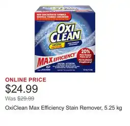 Costco OxiClean Max Efficiency Stain Remover, 5.25 kg offer