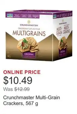 Costco Crunchmaster Multi-Grain Crackers, 567 g offer