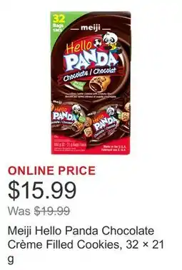 Costco Meiji Hello Panda Chocolate Crème Filled Cookies, 32 × 21 g offer
