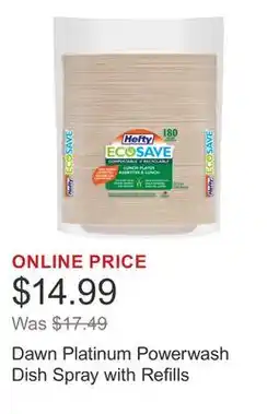 Costco Dawn Platinum Powerwash Dish Spray with Refills offer