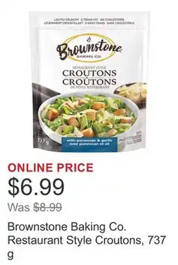 Costco Brownstone Baking Co. Restaurant Style Croutons, 737 g offer
