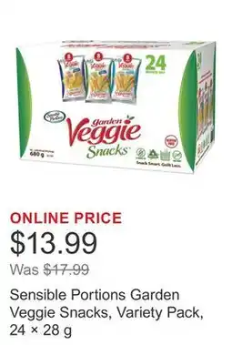 Costco Sensible Portions Garden Veggie Snacks, Variety Pack, 24 × 28 g offer