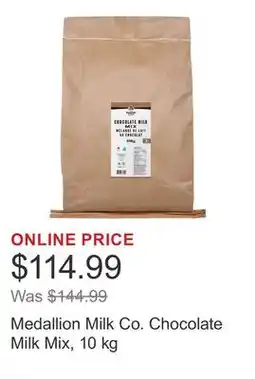 Costco Medallion Milk Co. Chocolate Milk Mix, 10 kg offer