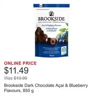Costco Brookside Dark Chocolate Açai & Blueberry Flavours, 850 g offer