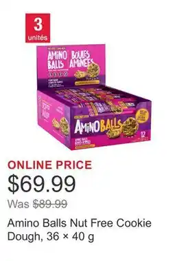 Costco Amino Balls Nut Free Cookie Dough, 36 × 40 g offer