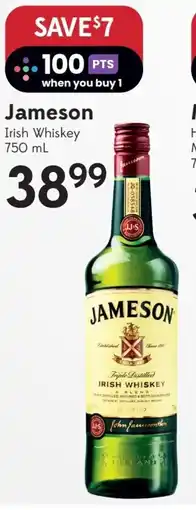 Sobeys Jameson Irish Whiskey offer