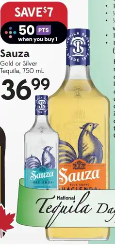 Sobeys Sauza Gold or Silver Tequila offer