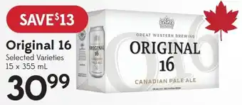 Sobeys Original 16 offer