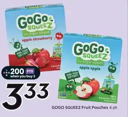Sobeys Gogo squeez fruit pouches offer