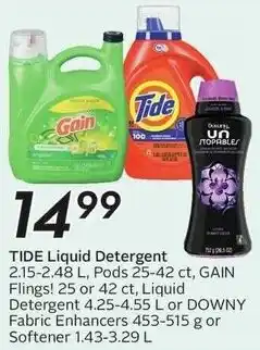 Sobeys Tide liquid detergent offer