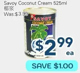 Oceans Fresh Food Market Savoy coconut cream offer