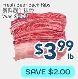 Oceans Fresh Food Market Fresh beef back ribs offer
