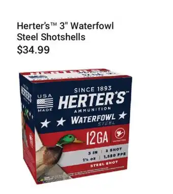 Cabela's Herter's 3 Waterfowl Steel Shotshells offer