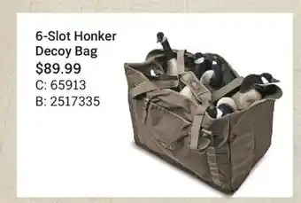 Cabela's 6-Slot Honker Decoy Bag offer